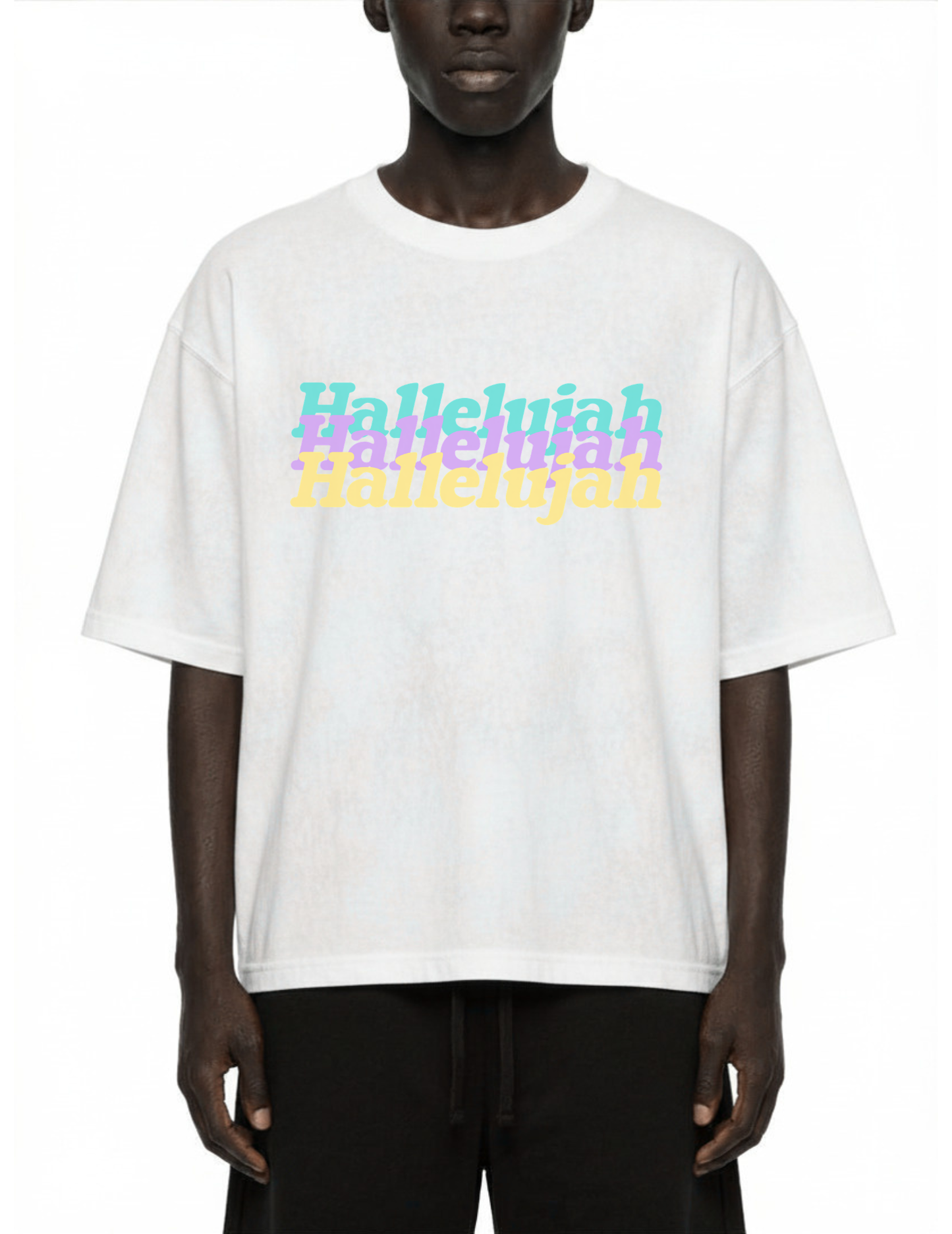 HALLELUJAH Mineral Wash Boxy Cotton Tee