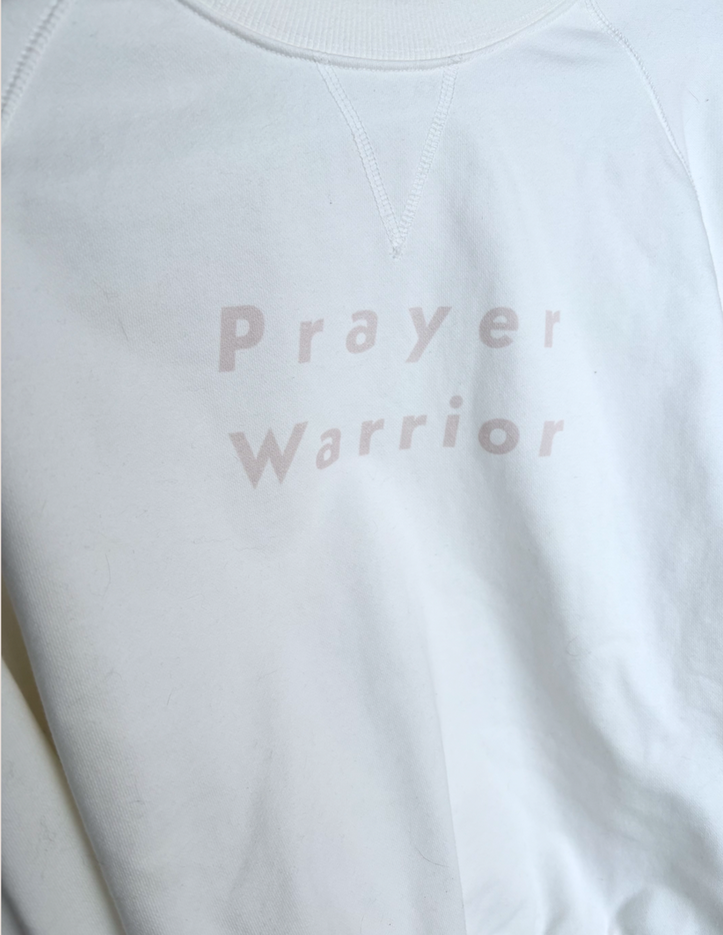 PRAYER WARRIOR Dolman Sleeve Boxy Sweatshirt