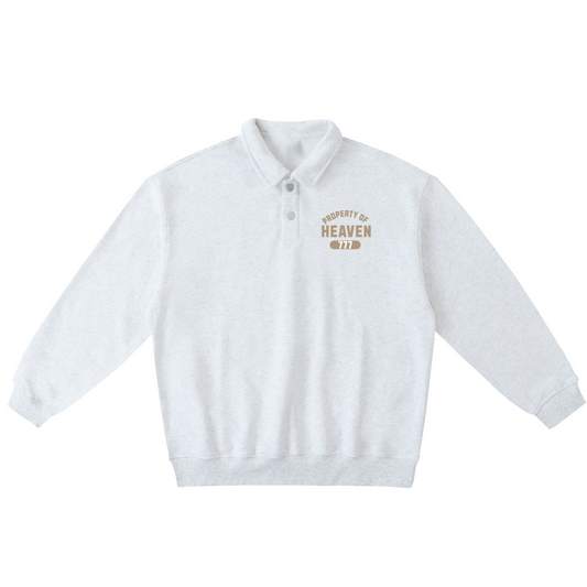 Property of Heaven Polo-Collar Sweatshirt