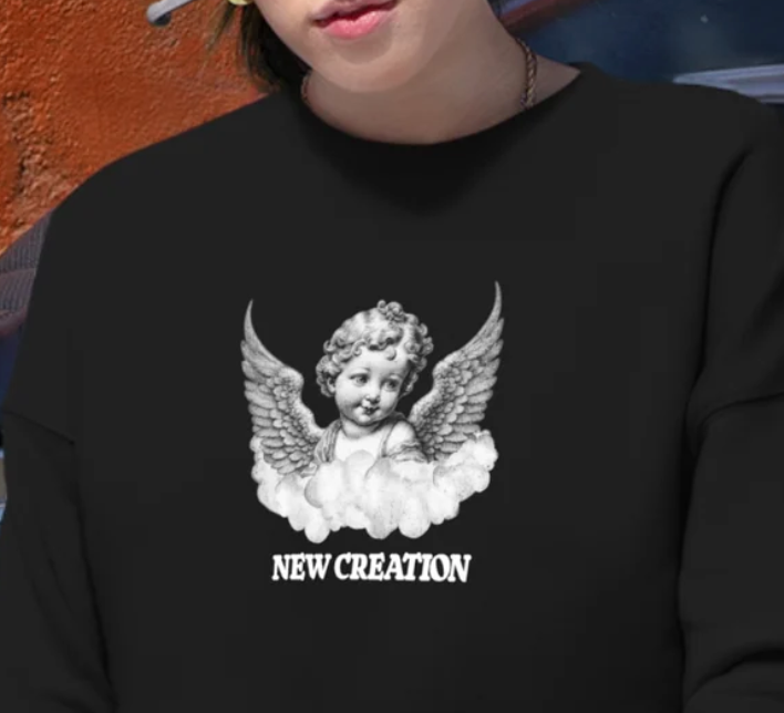New Creation Vintage Cropped Sweatshirt