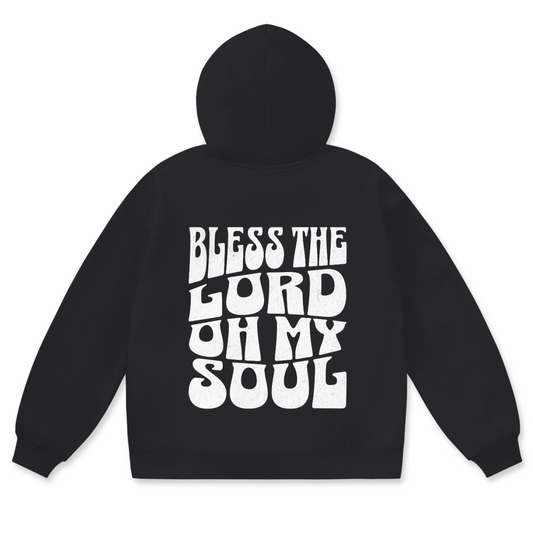 PSALM 103 BLACK Oversize Fleece Hoodie