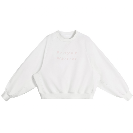 PRAYER WARRIOR Dolman Sleeve Boxy Sweatshirt