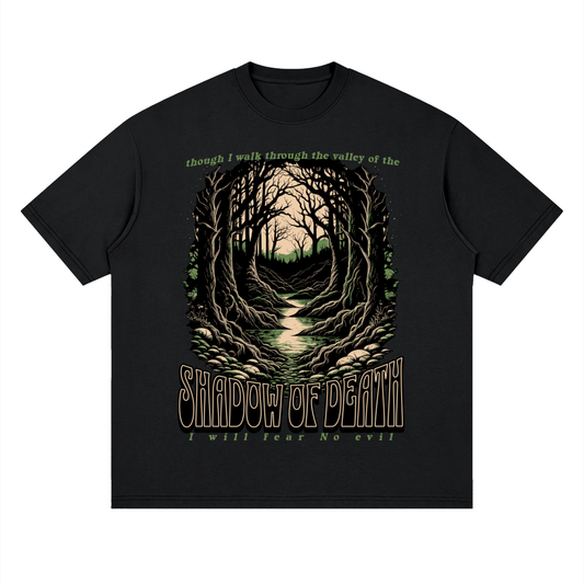 FEAR NO EVIL Loose Drop Shoulder Tee