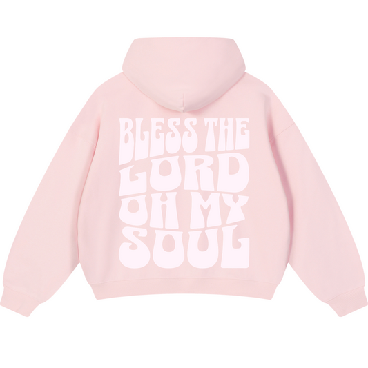 PSALM 103 PINK Boxy Drop-Shoulder Hoodie