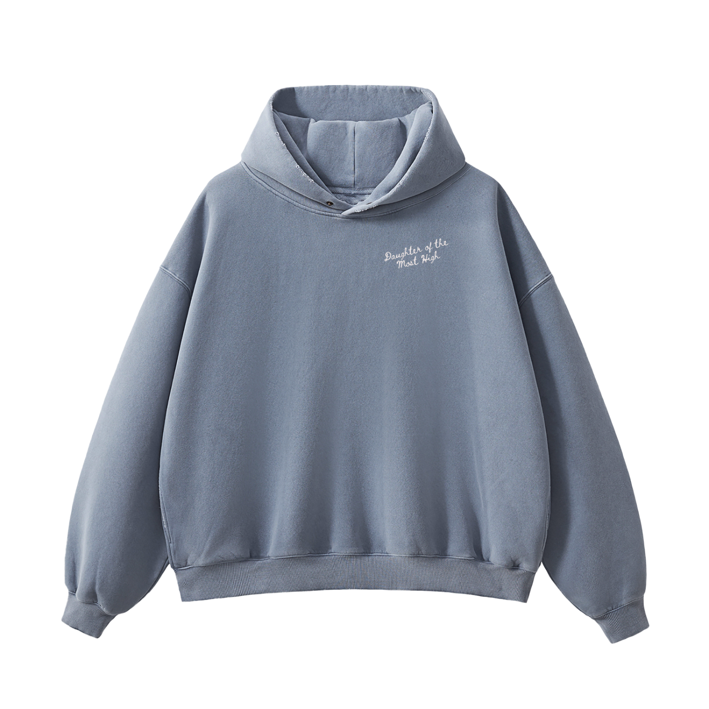 DAUGHTER Frayed Enzyme Washed Hoodie