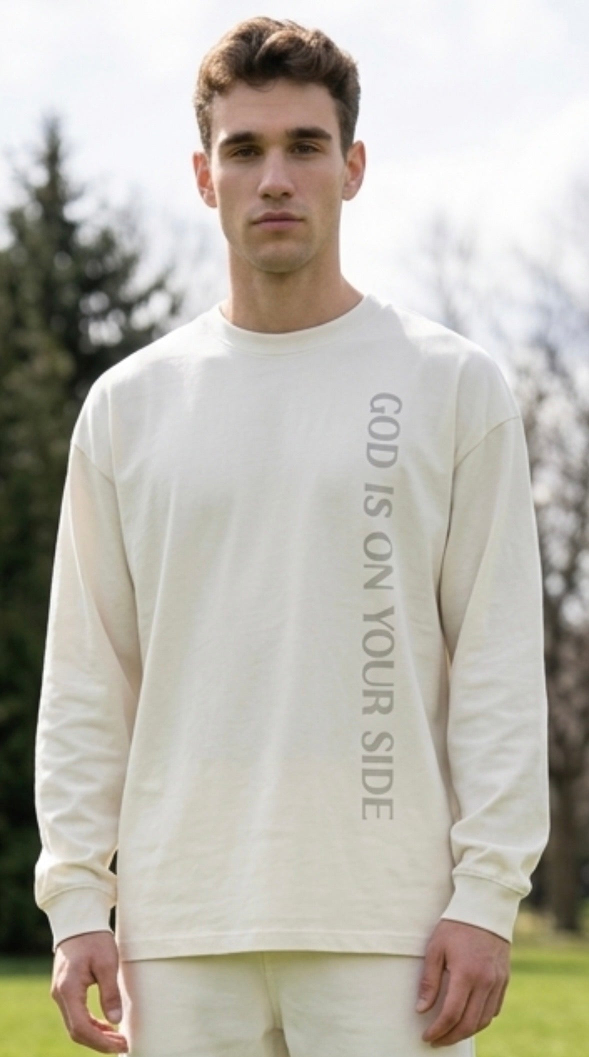 God is on your side Long Sleeve Tee