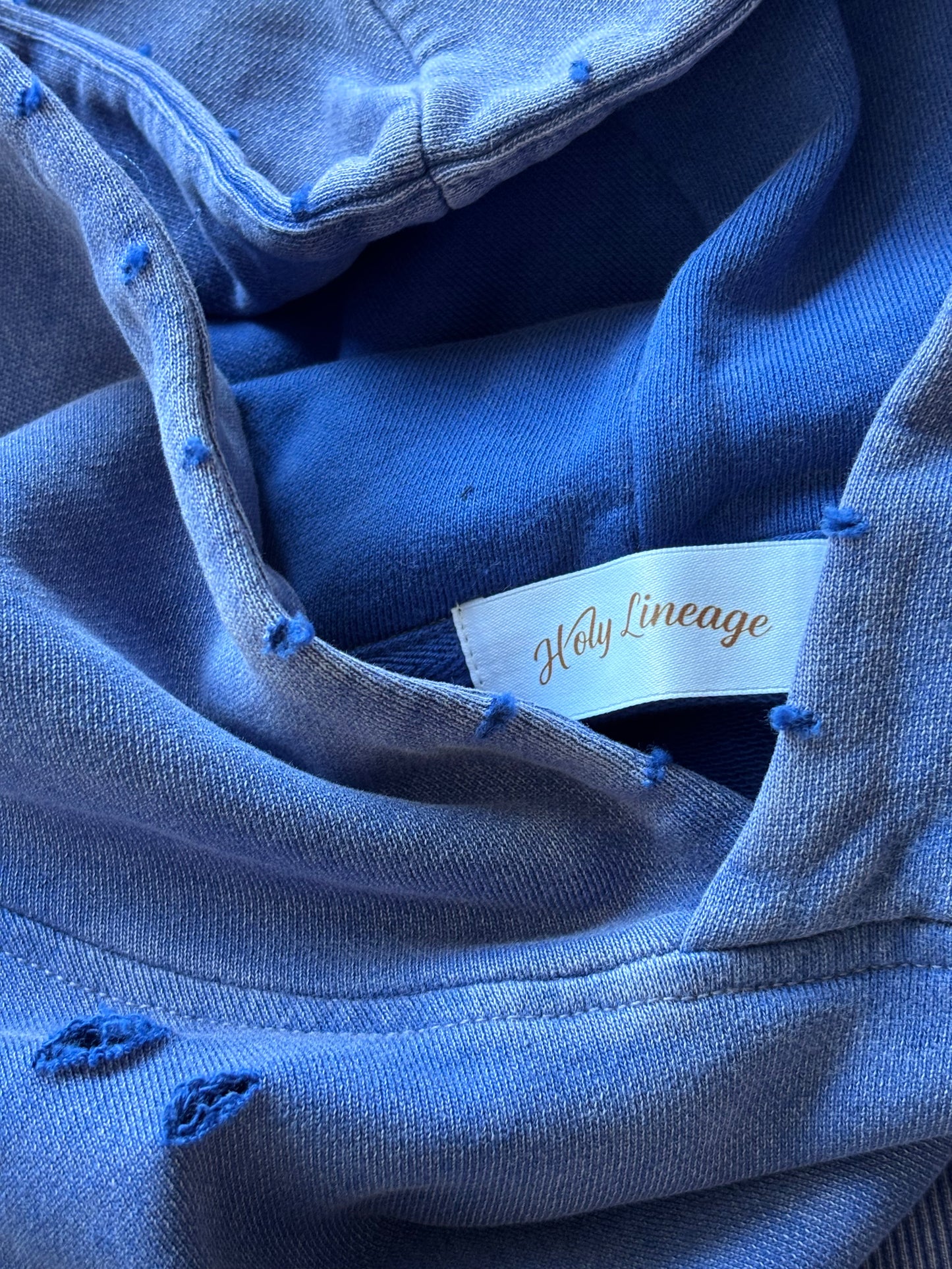WILD HOPE Unisex Mineral Wash Distressed Hoodie
