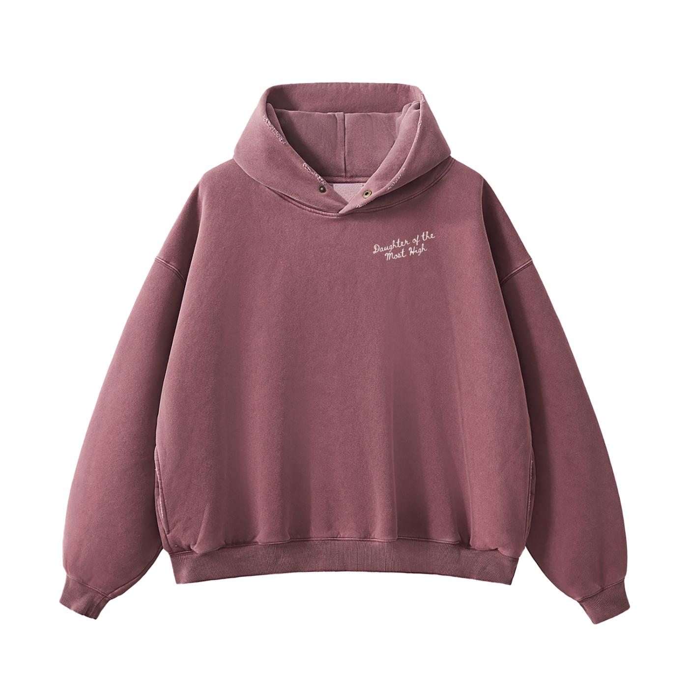DAUGHTER Frayed Enzyme Washed Hoodie