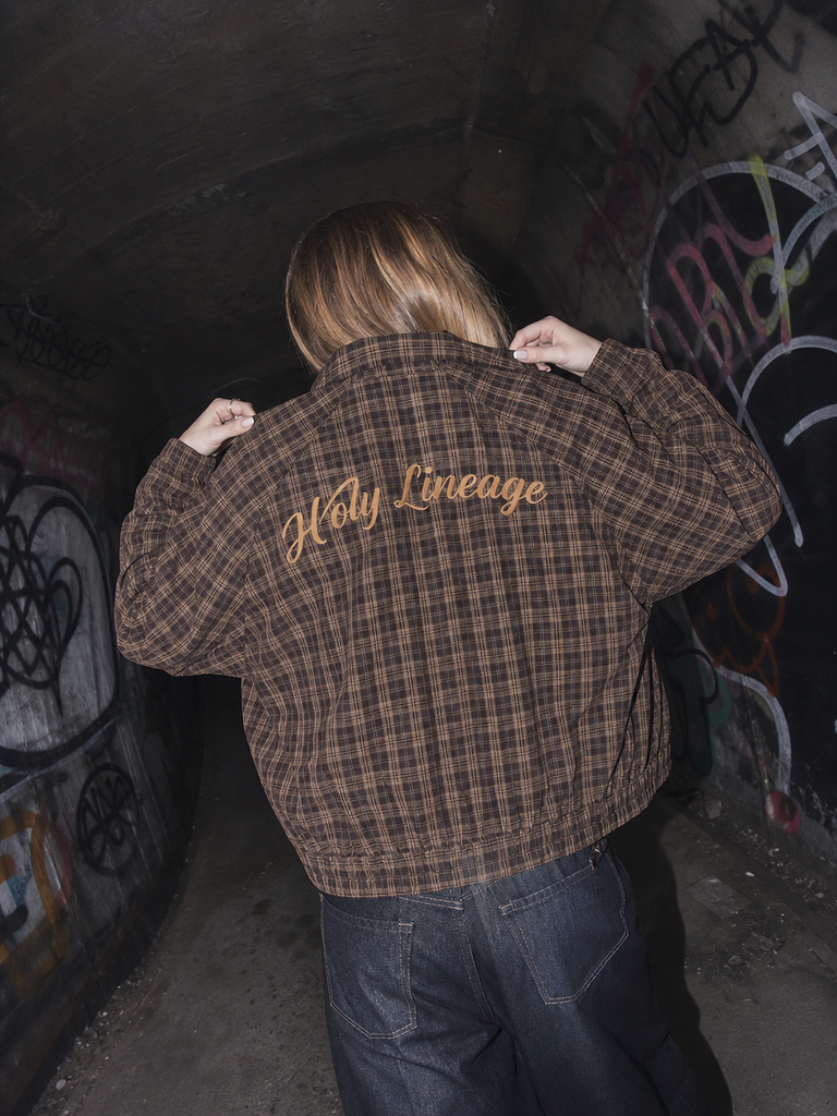HOLY LINEAGE Unisex Plaid Full-Zip Jacket