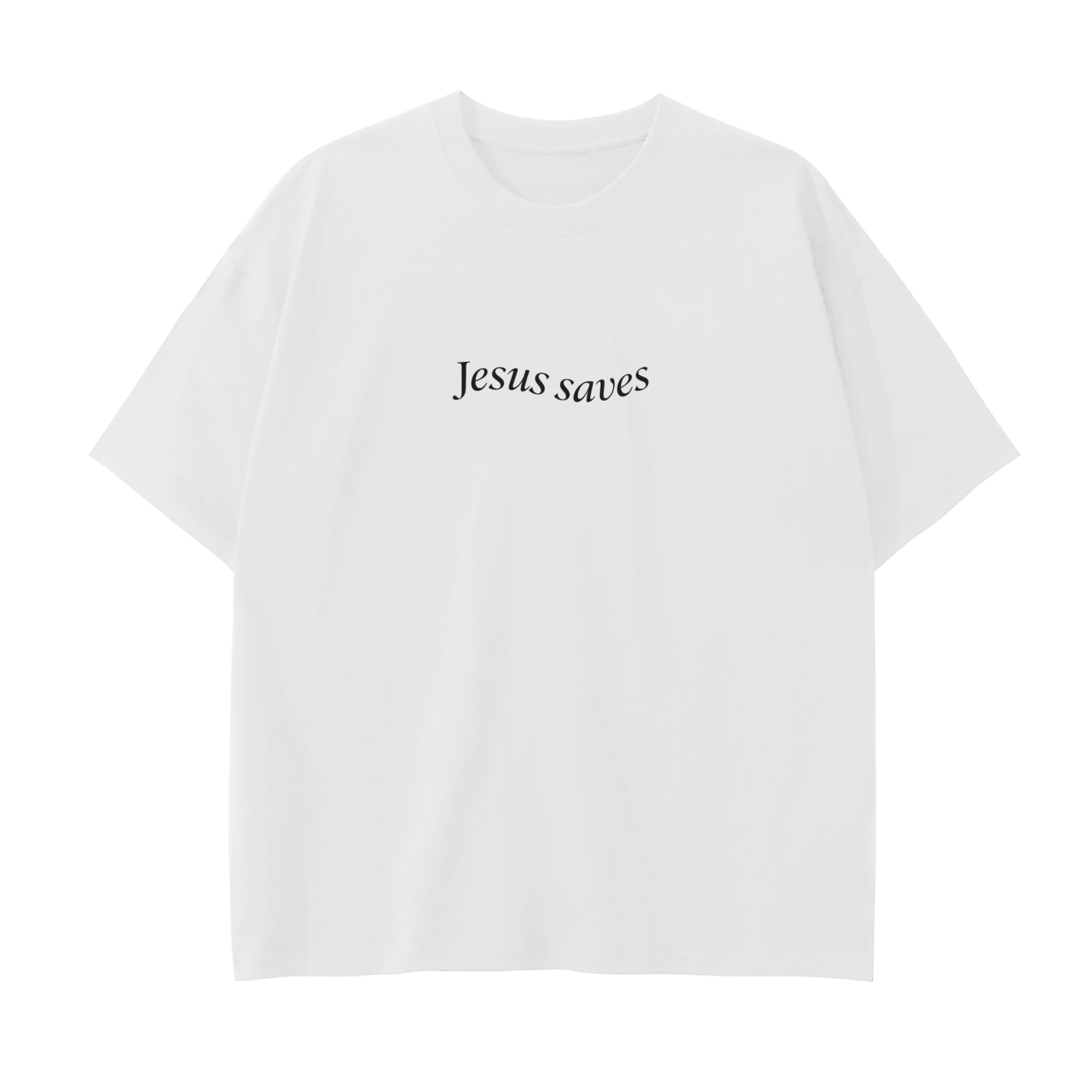 JESUS SAVES Drop Shoulder Tee