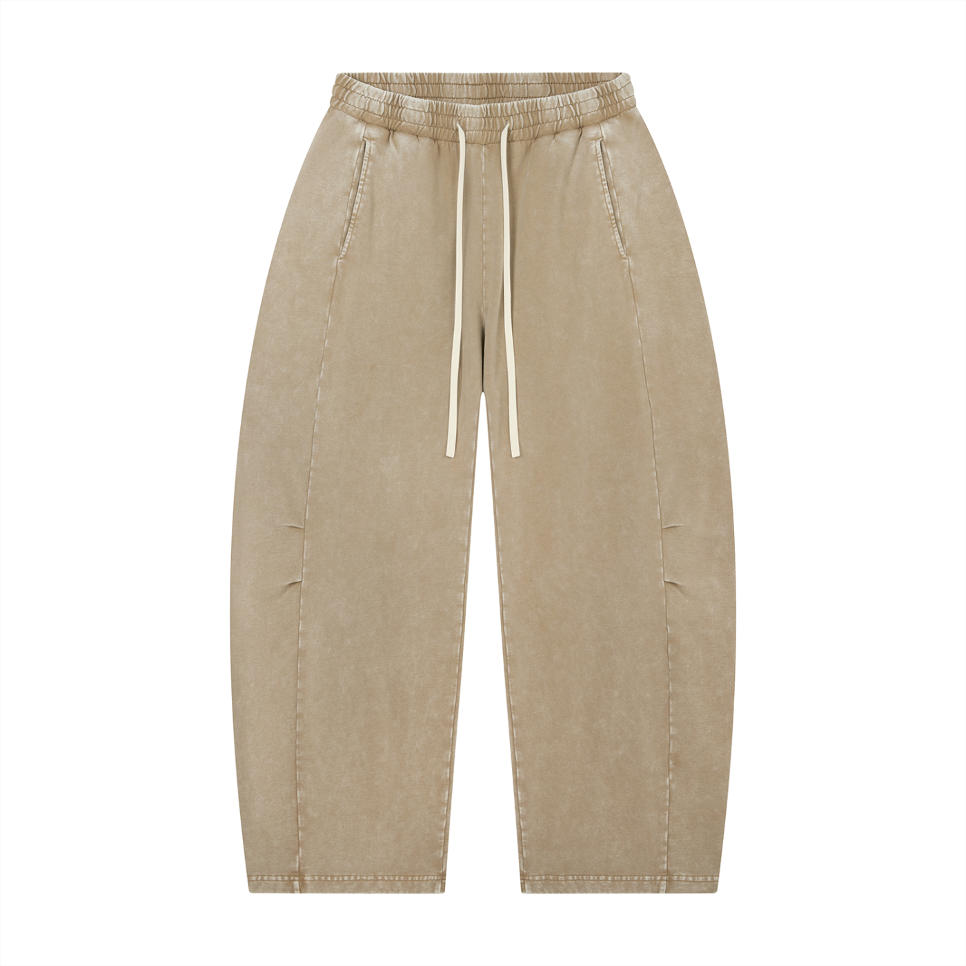 STYLE IT - Unisex Mineral Wash Barrel Leg Pants