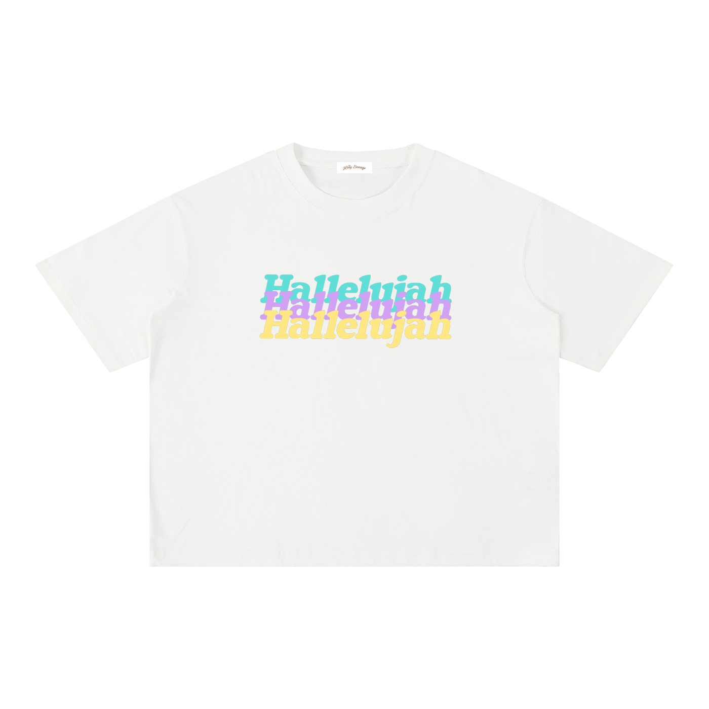 HALLELUJAH Mineral Wash Boxy Cotton Tee