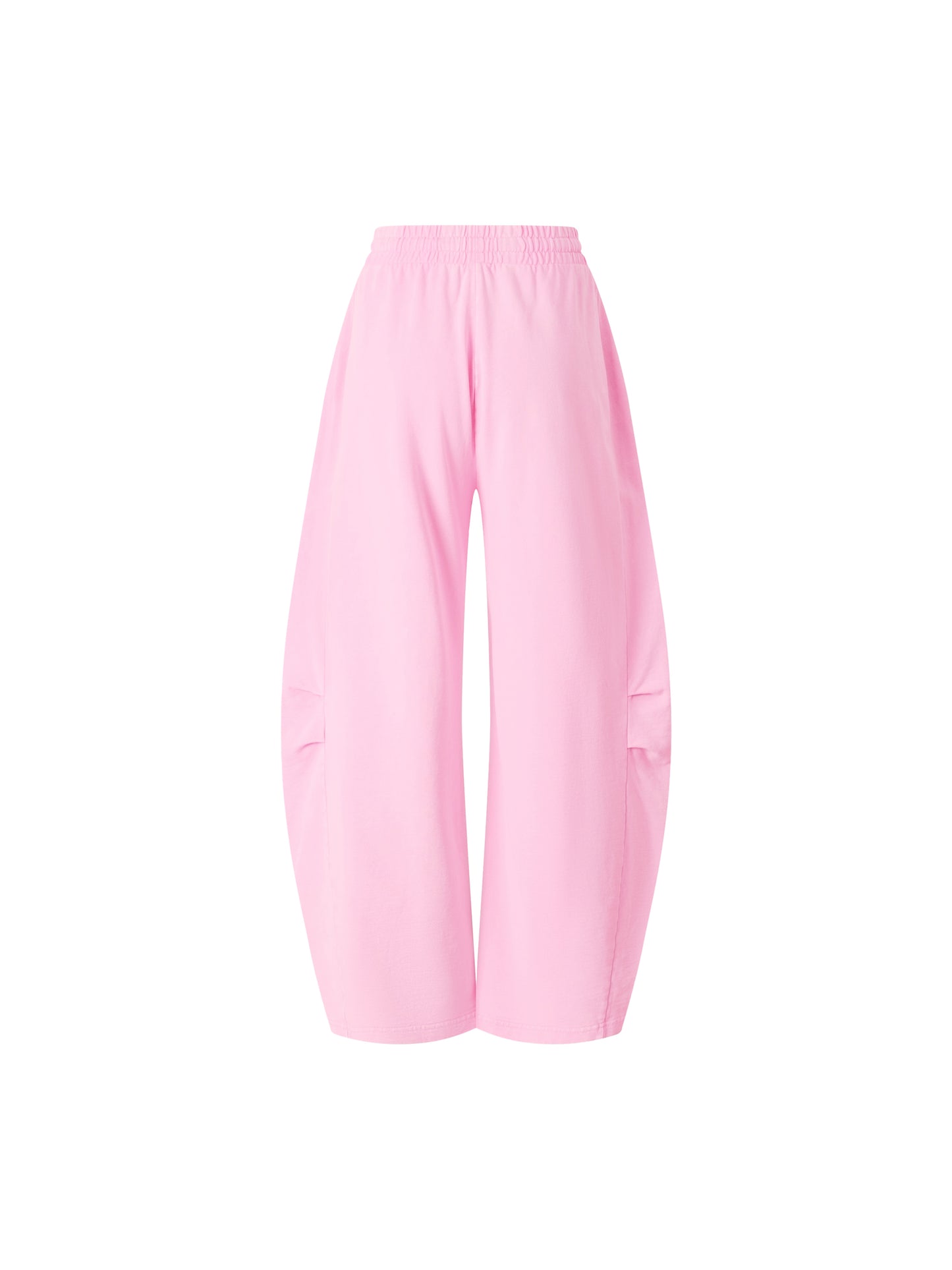 STYLE IT - Unisex Mineral Wash Barrel Leg Pants PINK
