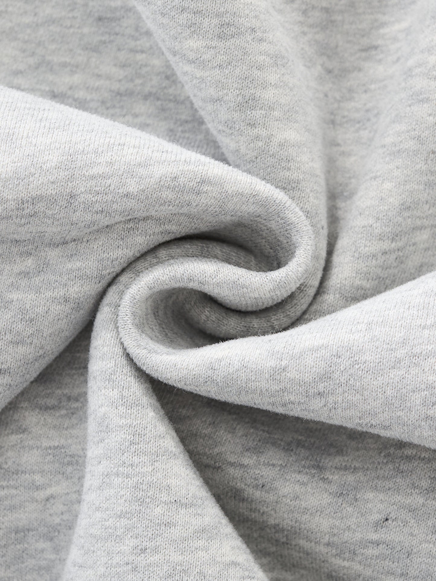 AGAPE Mock-Neck Crew Sweatshirt in Grey